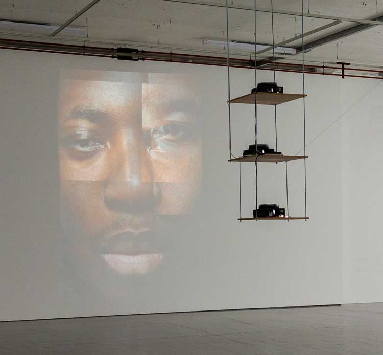 Donald Rodney. Cataract, 1991. Installation view, Donald Rodney: Visceral Canker, Spike Island, Bristol, 2024. Photo: Lisa Whiting.