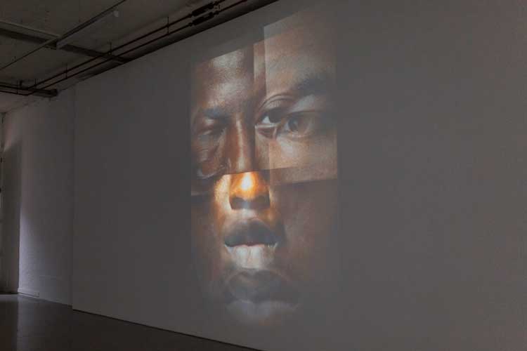 Donald Rodney. Cataract, 1991. Installation view, Donald Rodney: Visceral Canker, Spike Island, Bristol, 2024. Photo: Lisa Whiting.
