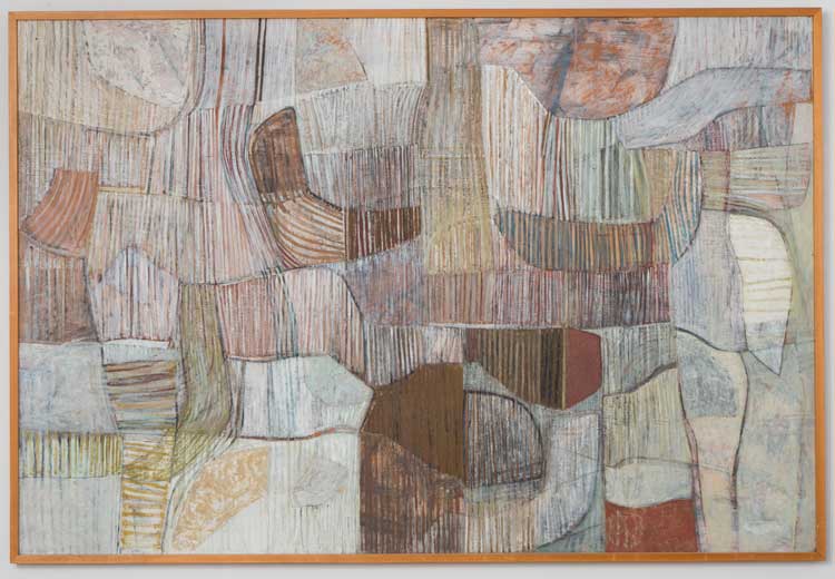 Matt Rugg, Anatomy of the Painting, 1960. Private collection, © Estate of Matt Rugg. Photo: Mark Pinder.