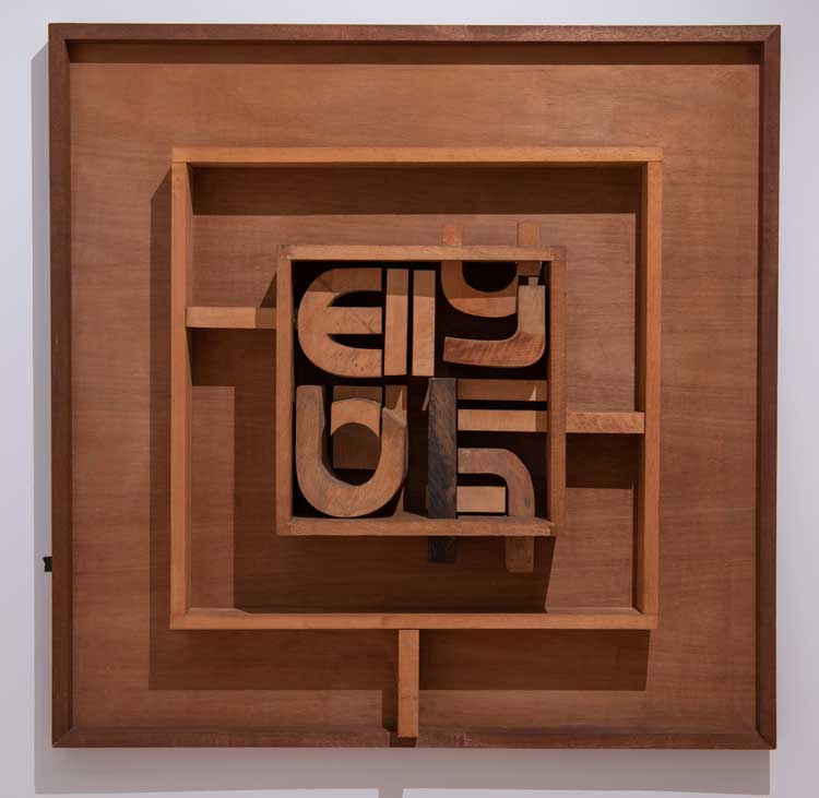 Matt Rugg, Sign Elements III, 1963. Leeds City Art Gallery © Estate of Matt Rugg, Photo: Colin Davison.