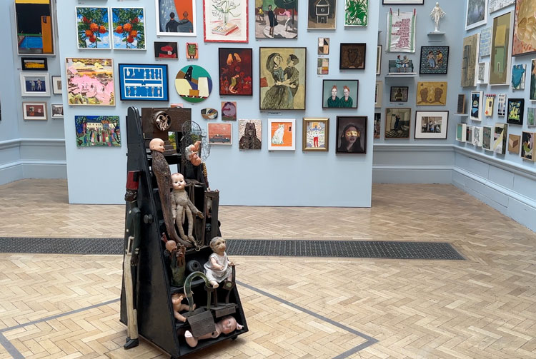 Sculpture by The Late Amal Gosh, A Bridge Beyond, Royal Academy Summer Exhibition 2023. Photo: Martin Kennedy.