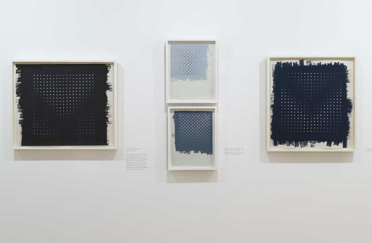 Bridget Riley Drawings: From the Artist’s Studio, installation view, Hammer Museum, Los Angeles, 4 February – 28 May 2023. Photo: Jeff McLane.