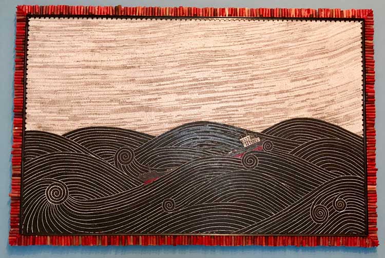 Erika, 2021. VCT. 162.6 x 254 x 10.2 cm. Courtesy of the artist. Photo: Marie Pohl