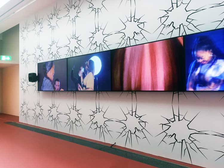 Sonia Boyce, Yes, I Hear You, 2021. Installation view, Radio Ballads, Serpentine North Gallery, London, 2022. Photo: Veronica Simpson.
