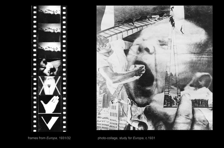 Study for Europa. Photo collage, c1931. Image courtesy Jasia Reichardt.