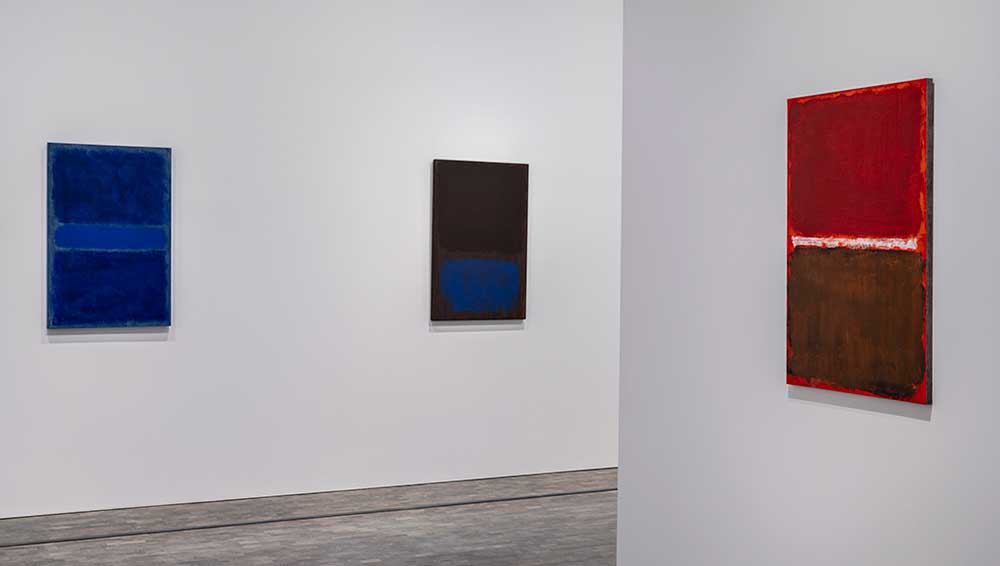 Mark Rothko 1968: Clearing Away. Pace Gallery, 5 Hanover Square, London, October 8 – November 13, 2021. Artwork on paper by Mark Rothko Copyright © 2020 by Kate Rothko Prizel and Christopher Rothko. Photo: Damian Griffiths, courtesy Pace Gallery.
