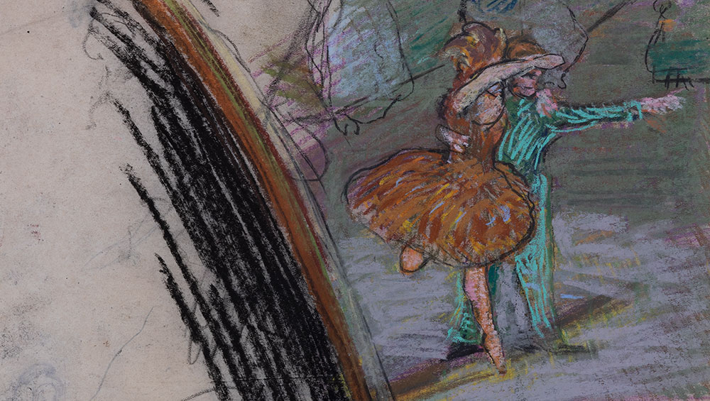 Spencer Frederick Gore (1878-1914). Ballet at the Alhambra, 22.3 x 27.8 cm. Pastel. University of Reading Art Collection, UAC/10566. Photo: Laura Bennetto.