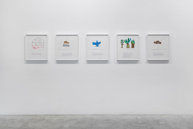 Christine Rebet: Time Levitation, installation view, Parasol unit, London, 2020. Photo: Benjamin Westoby. Courtesy the artist and Parasol unit foundation for contemporary art.