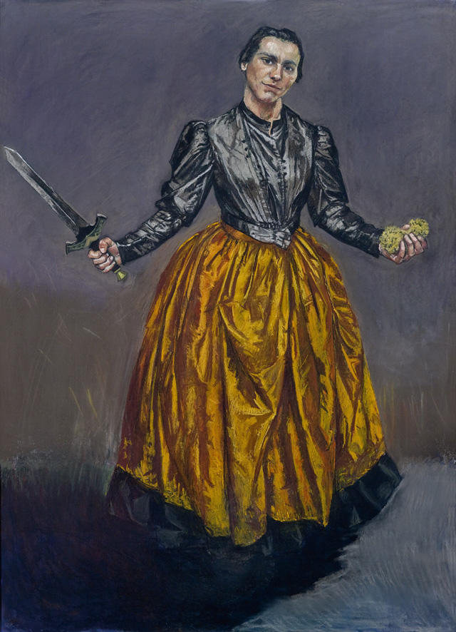 Paula Rego, Angel, 1998. Pastel on paper mounted on aluminium, 180 x 130 cm. © Copyright Paula Rego, Courtesy Marlborough Fine Art.