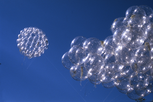 Tomas Saraceno. Flying Garden (detail), 2006. Courtesy the artist and Tanya Bonakdar Gallery, New York.