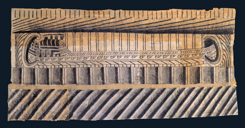 Martín Ramírez Untitled (Train) c. 1948-1963 pencil and crayon on pieced papers 22-1/2 x 47 in Collection American Folk Art Museum, New York; gift of Herbert Waide Hemphill, Jr. Photo credit: Gavin Ashworth
