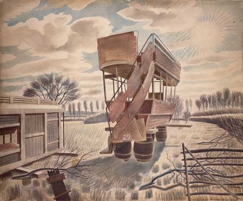 Eric Ravilious, No 29 Bus, 1934. Reproduced by kind permission of the Towner
Art Gallery.
© Estate of Eric Ravilious, all rights reserved, DACS