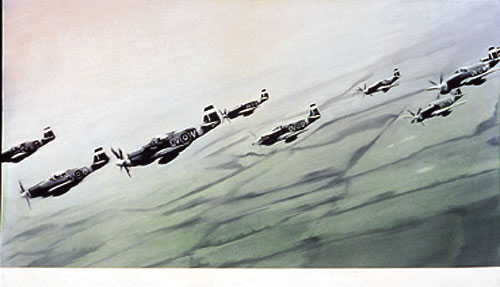 Gerhard
Richter. Mustang Squadron (Mustang-Staffel). 1964. Oil on canvas, 34 1/2" x 59 1/8" (87.6 x 150.2 cm). Collection Robert Lerhman, Washington DC. The Museum of Modern Art, New York. Photo Mark Gulezian.