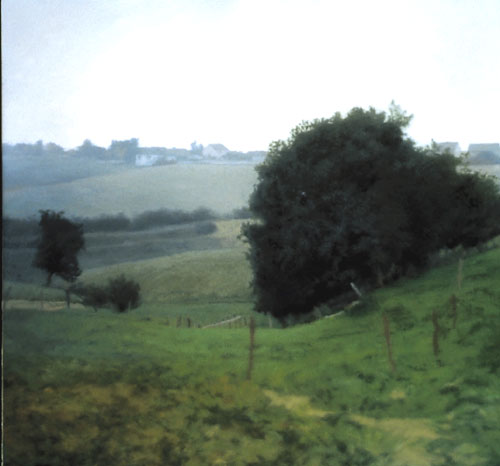 Gerhard
Richter. Meadowland (Wiesental). 1985. Oil on canvas, 35 5/8" x 37
1/2" (90.5 x 94.9 cm). The Museum of Modern Art, New York.