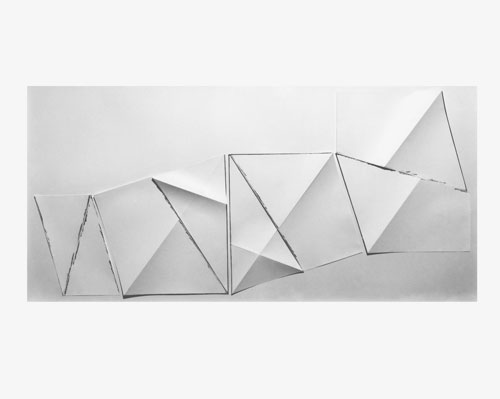 Dorothea Rockburne. Conservation Class #9, 1973. Graphite on paper mounted on gessoed masonite, 34 1/2 × 70 in (87.6 × 177.8 cm). Collection the artist. © 2013 Dorothea Rockburne / Artists Rights Society (ARS), New York.