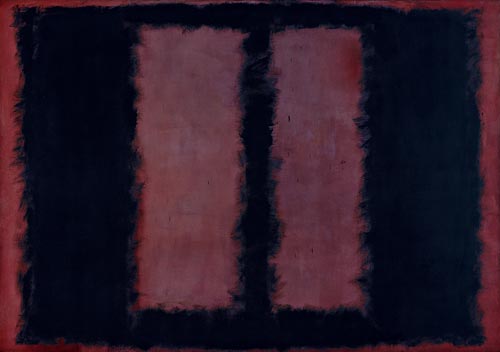 Mark Rothko. Black on Maroon, Sketch for "Mural No.6", 1958. Mixed media on canvas, 266.7 x 381.2 cm. Tate. Presented by the artist through the American Federation of Arts 1968 © 1998 by Kate Rothko Prizel and Christopher Rothko