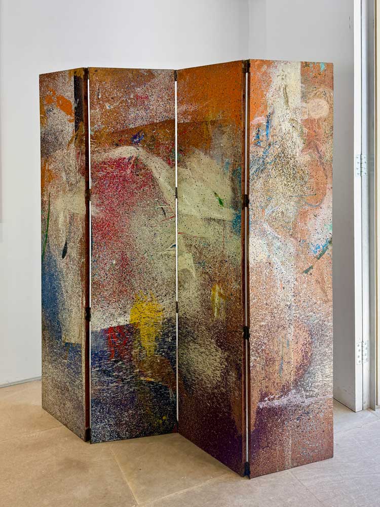 Ian Stephenson. Screen (featured in Antonioni's film Blowup in 1966), 1960. Oil on board, 165.1 x 152.4 cm (65 x 60 in).