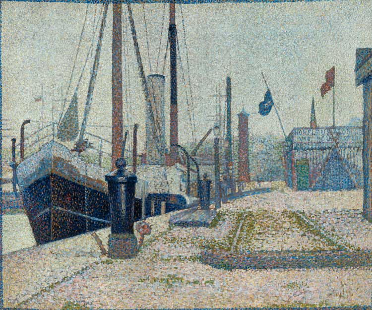Georges Seurat, La Maria at Honfleur, 1886. Oil on canvas. National Gallery, Prague. Photo © National Gallery Prague 2025.