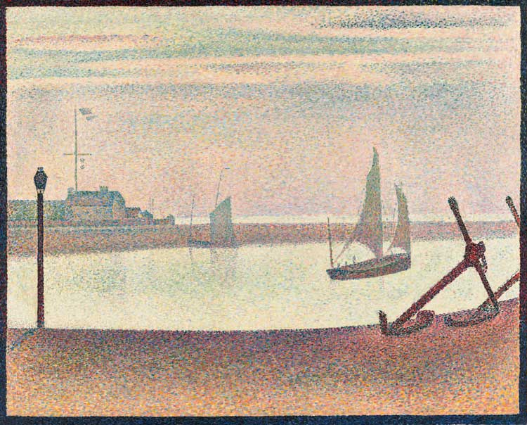 Georges Seurat, The Channel at Gravelines, Evening, 1890. Oil on canvas. The Museum of Modern Art, New York. Gift of Mr. and Mrs. William A. M. Burden, 1963, Digital image, The Museum of Modern Art, New York / Scala, Florence.