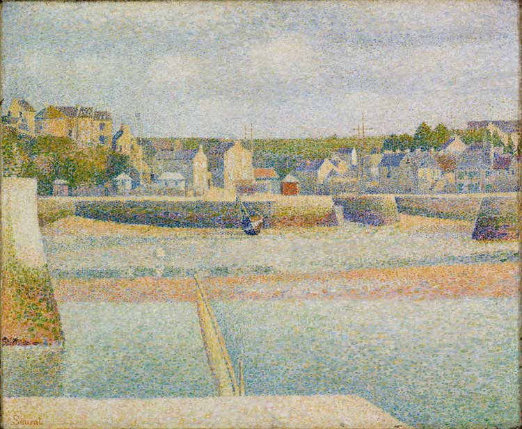 Georges Seurat, Port-en-Bessin, Outer Harbour Low Tide, 1888. Oil on canvas. Saint Louis Art Museum, Museum Purchase. Image: Saint Louis Art Museum
