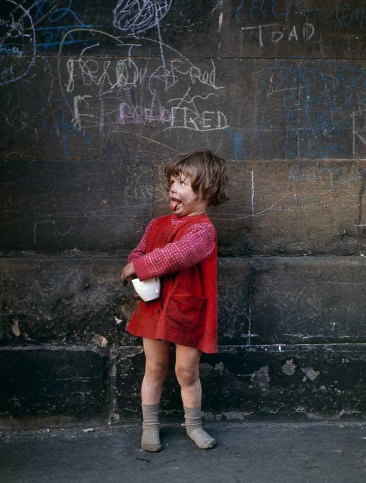Eric Watt, Girl At Chalk-marked Wall, about 1960s.