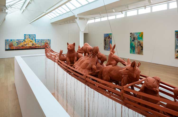 Jaune Quick-to-See Smith: Wilding, installation view, Fruitmarket, Edinburgh, 7 November 2025 – 1 February 2026.