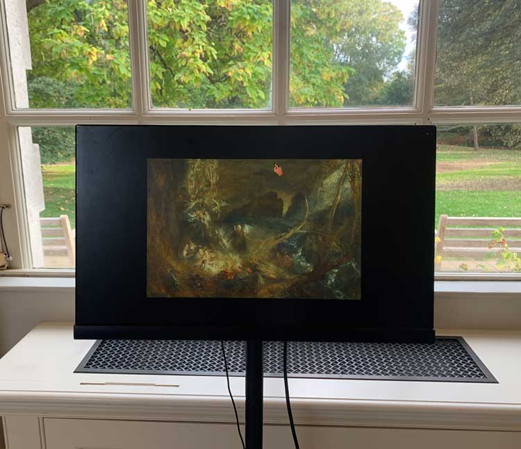 Installation view, Shadowscapes: Heaney, JMW Turner and Quantum, Orleans House Gallery, London. Photo: Bronac Ferran.