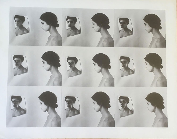Elaine Shemilt, Doppelgänger, 1979. Photo lithograph, 61 x 71 cm. Image courtesy and copyright the artist.