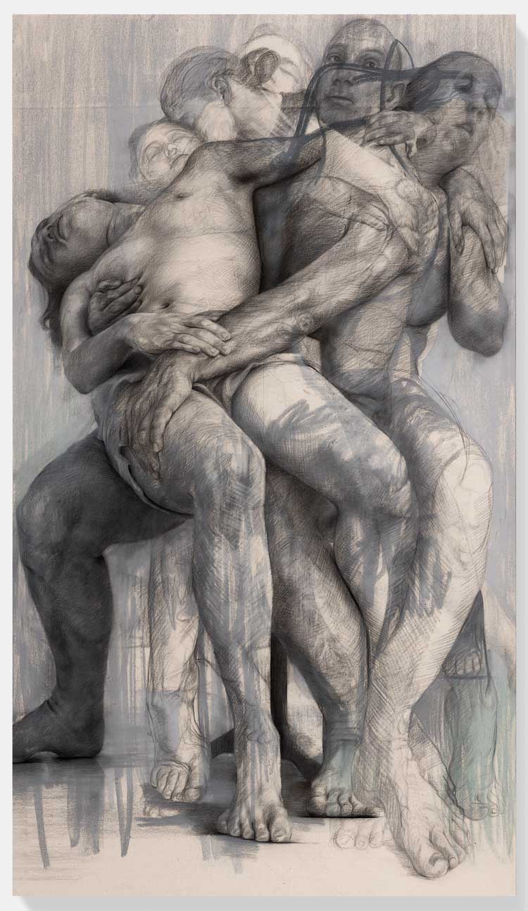 Jenny Saville, Pieta I, 2019-21. © Jenny Saville, courtesy The George Economou Collection