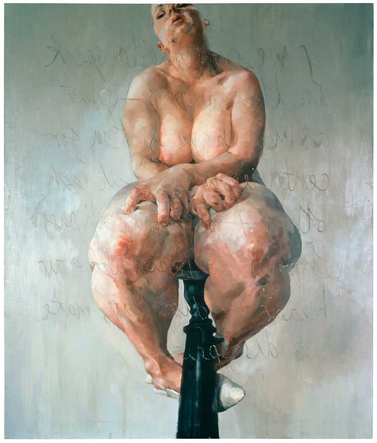 Jenny Saville, Propped, 1992. Oil on canvas, 213.4 x 182.9 cm. Private Collection. © Jenny Saville, Courtesy Gagosian.