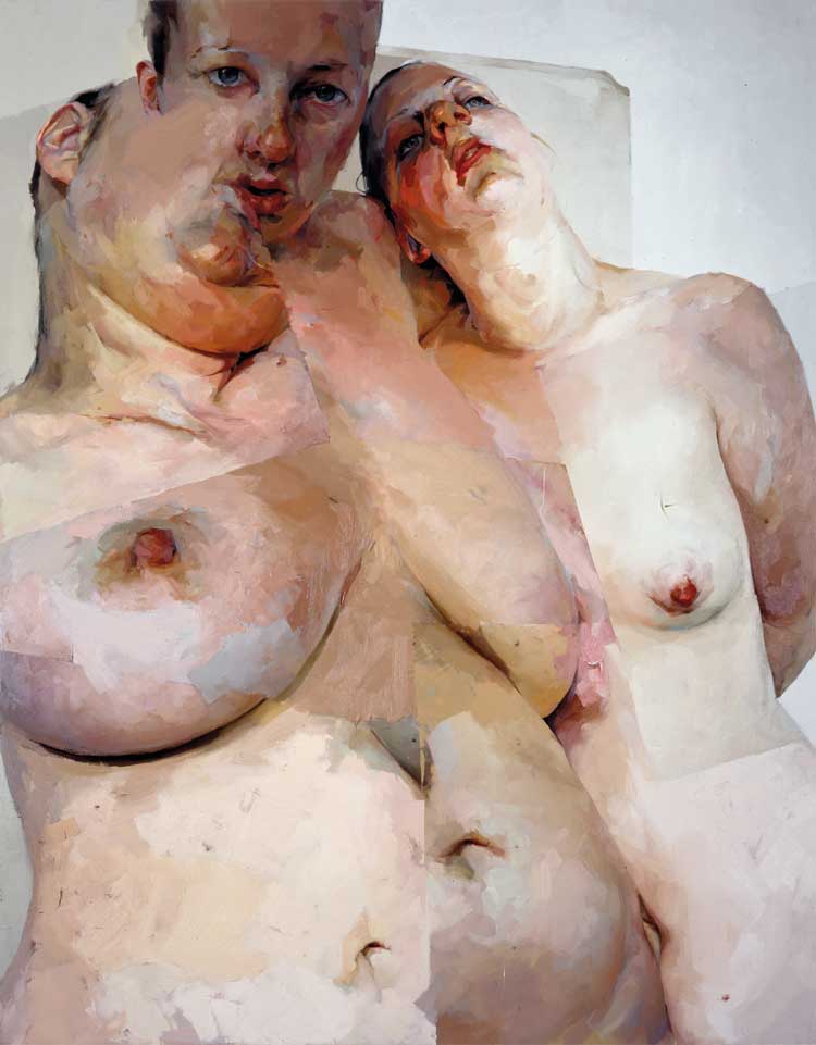Jenny Saville, Ruben's Flap. Oil on canvas, 304.8 x 243.8 cm. 1998-99. The George Economou Collection. © Jenny Saville, Courtesy Gagosian.