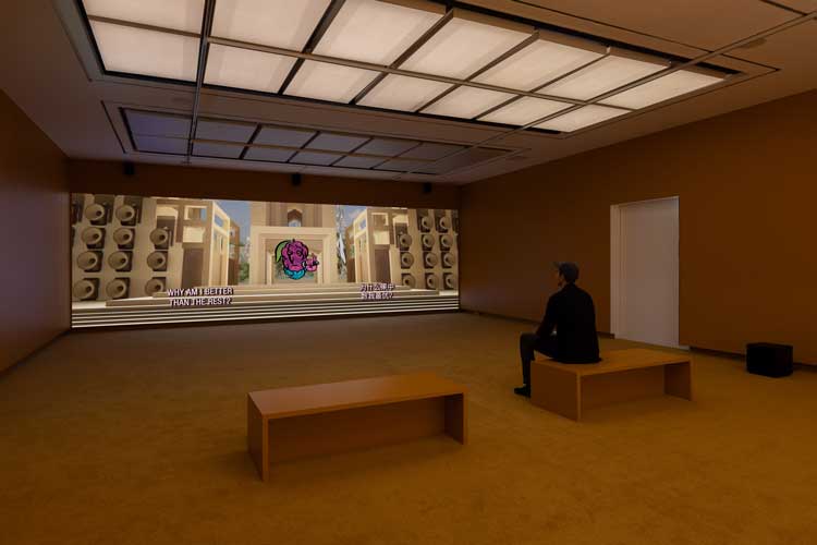 Slavs and Tatars, Simurgh Self-Help, installation view, Esea Contemporary, Manchester, 2025. Photo: Jules Lister.