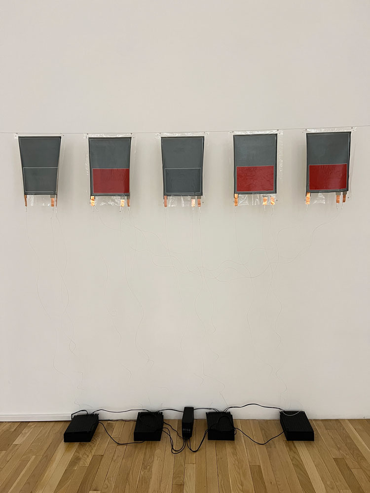 Aernoudt Jacobs. Luminous Ether, 2025. 10-channel mimesis of EM waves, 30 x 45 cm (12 x 18 in) each. © the artist.