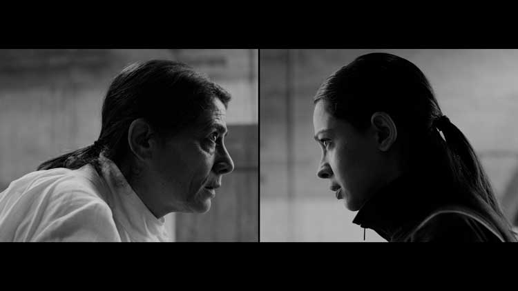 Still from Larissa Sansour & Søren Lind's video work In Vitro, 2019. Courtesy of Larissa Sansour & Søren Lind.