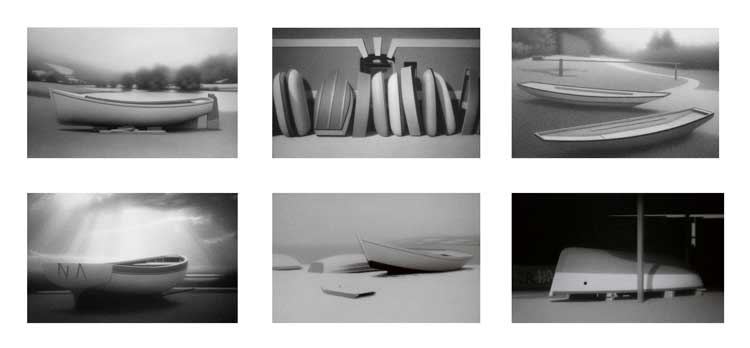 Charlie Stiven. Drawings from Dry Land series, 2000s. Charcoal, Conte pencil on Arches paper, 50 x 70 cm each. Photo © The Artist.