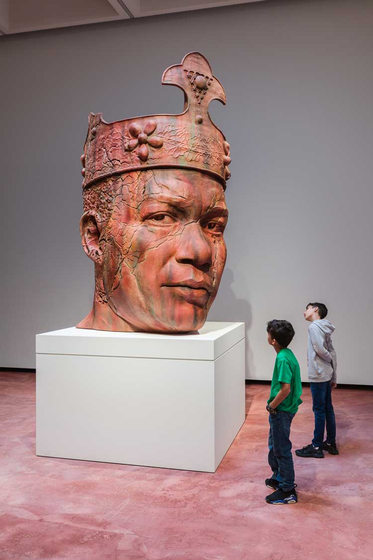 Tavares Strachan, Ruin of a Giant (King Tubby), 2024. Installation view, Tavares Strachan: There Is Light Somewhere, Hayward Gallery, London, 18 June – 1 September 2024. Photo: Mark Blower. Courtesy the artist and the Hayward Gallery.