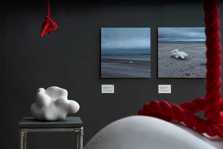 Mella Shaw. Sounding Line, installation view, Summerhall, Edinburgh,2024. Photo © Olive and Maeve.