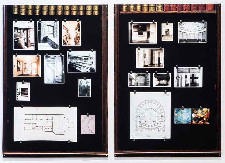 Installation view, Warburg Models: The Architecture of the Itinerant Archive, Architectural Association School of Architecture, London. Photo: Elena Andreea Teleaga.