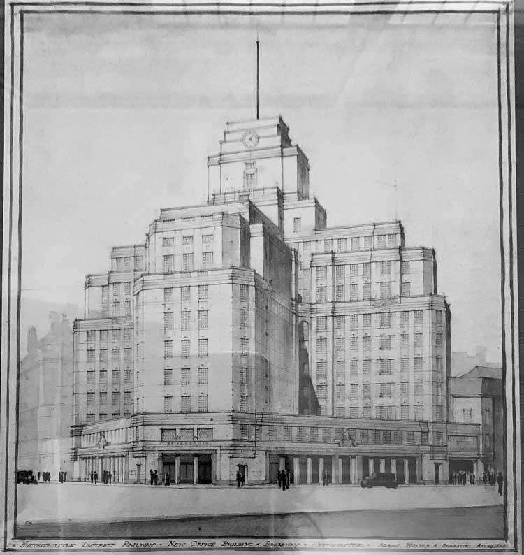 Charles Holden's London Transport building at 55 Broadway, built between 1927 and 1929. Photo: Bronac Ferran.