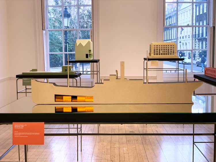 SS Hermia 1933. Sectional model, 1:75. Mara Trübenbach, 2021. Oslo School of Architecture and Design. Photo: Bronac Ferran.