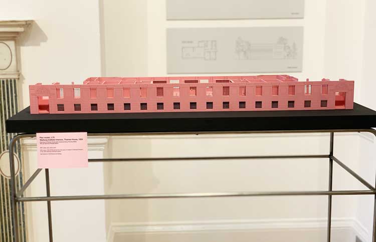Warburg Institute Interiors, Thames House, 1934. Plan model, 1:75. PM Luis Sanchez-Parades, 2021. Oslo School of Architecture and Design. Photo: Bronac Ferran.