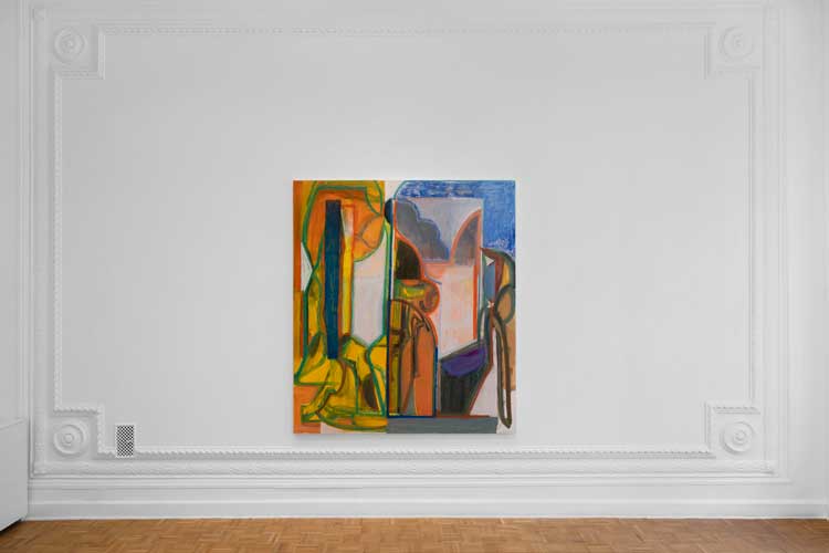 Amy Sillman: Temporary Object, installation view, Thomas Dane Gallery, Naples. © Amy Sillman. Courtesy the artist, Gladstone Gallery, New York and Thomas Dane Gallery. Photo: Roberto Salomone.