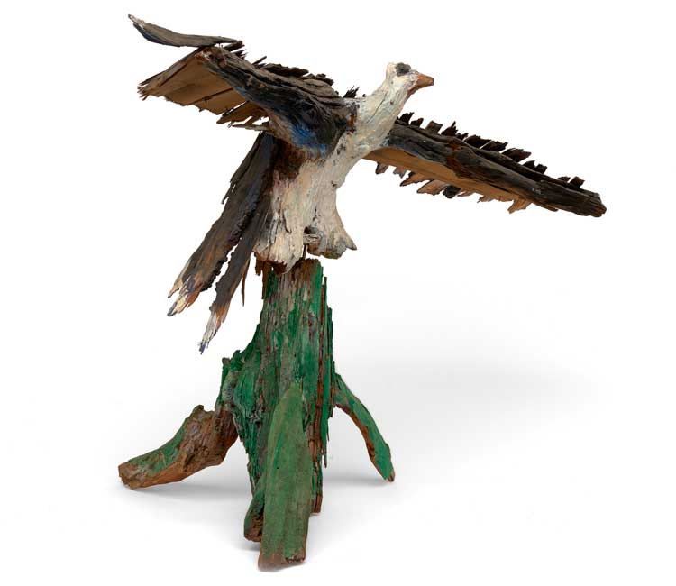 Ralph Griffin, Eagle, 1988. Found wood, nails, paint, 88.9 x 110.5 x 55.9 cm. Souls Grown Deep Foundation, Atlanta. © ARS, NY and DACS, London 2022 Photo: Stephen Pitkin/Pitkin Studio.