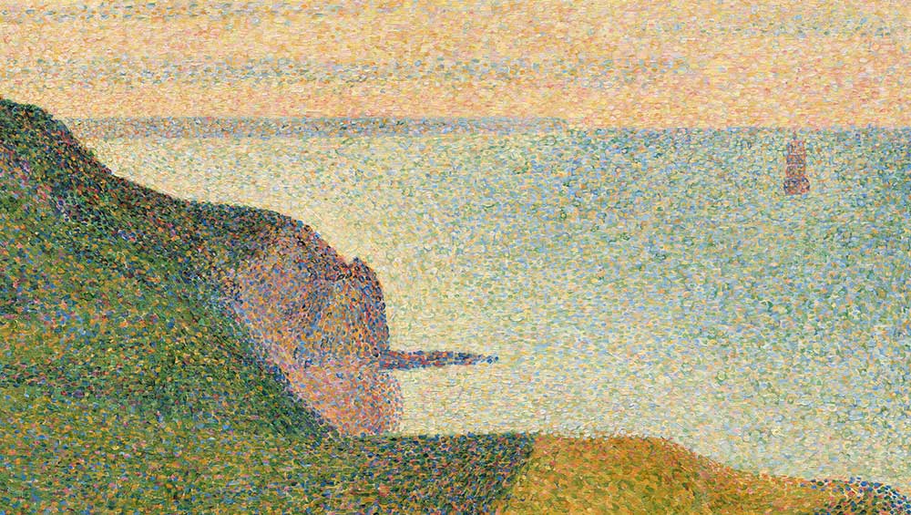Georges Seurat, Seascape at Port-en-Bessin, Normandy, 1888. Oil on canvas, 65.1 x 80.9 cm. Gift of the W. Averell Harriman Foundation in memory of Marie N. Harriman, National Gallery of Art, Washington D.C.