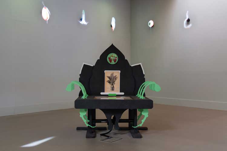 Patricia Domínguez, Matrix Vegetal, 2021-22. Video and sculpture. Image courtesy Eden Project.