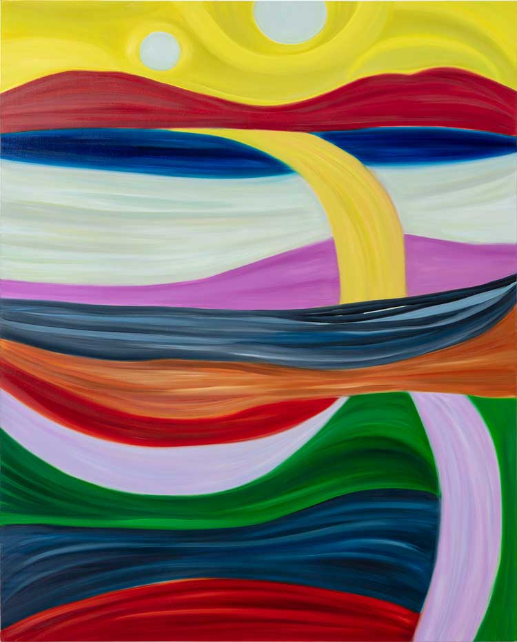 Marina Perez Simão. Untitled, 2022. Oil on linen, 66-7/8 × 53-1/2 in (169.9 cm × 135.9 cm). © Marina Perez Simão, courtesy Pace Gallery and Mendes Wood DM. Photo: Everton Balardin.