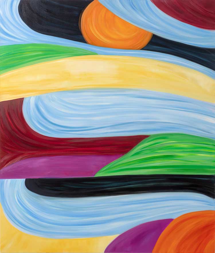 Marina Perez Simão. Untitled, 2022. Oil on linen, 78-3/4 × 66-7/8 in (200 cm × 169.9 cm). © Marina Perez Simão, courtesy Pace Gallery and Mendes Wood DM. Photo: Everton Balardin.