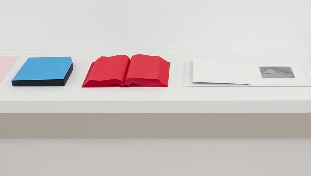 Ettore Spalletti, Untitled, 1998. Cardboard cover with washed silk, tissue paper, 6 11/16 x 4 11/16 x 1 1/4 in (17 x 12 x 3.3 cm). Edition of 1000. Copyright Ettore Spalletti Archive. Courtesy Studio Ettore Spalletti and Marian Goodman Gallery. Photo: Matteo Ciavattella.