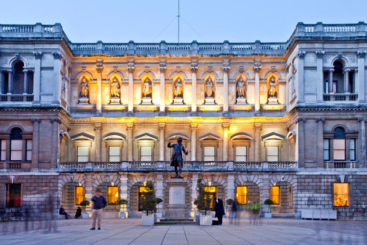 Façade of Burlington House, Royal Academy of Arts, London. © Fraser Marr.
