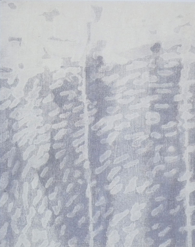 Rebecca Salter, Umbra, 2019. Japanese woodblock, 35 x 28 cm (14 x 10 ½ in). © the artist.